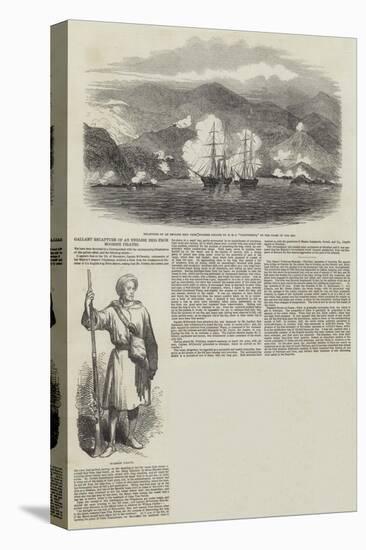 Gallant Recapture of an English Brig from Moorish Pirates-null-Stretched Canvas