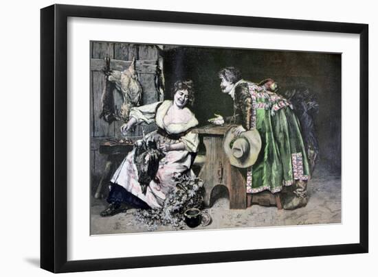 Gallant Remarks, 1893-Ferdinand Roybet-Framed Giclee Print