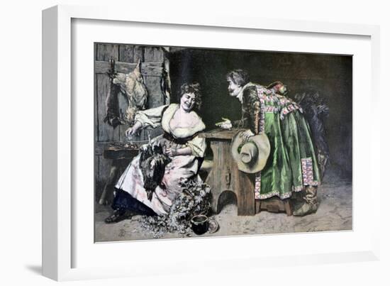 Gallant Remarks, 1893-Ferdinand Roybet-Framed Giclee Print