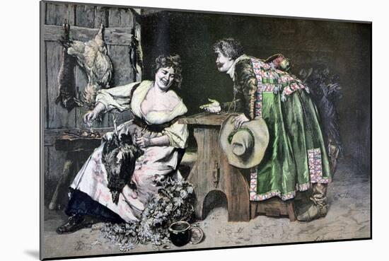 Gallant Remarks, 1893-Ferdinand Roybet-Mounted Giclee Print