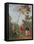 Gallant Scene in Park, 1760-Norbert Joseph Carl Grund-Framed Stretched Canvas