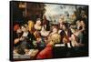 Gallant Scene or The Five Senses-null-Framed Stretched Canvas