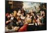 Gallant Scene or The Five Senses-null-Mounted Giclee Print