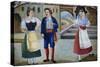 Gallant Scene with Costumed Characters-null-Stretched Canvas