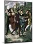 Gallant Scenes of the Renaissance. Couples Dancing in England in the 16Th Century. 19Th Century Eng-null-Mounted Giclee Print