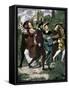 Gallant Scenes of the Renaissance. Couples Dancing in England in the 16Th Century. 19Th Century Eng-null-Framed Stretched Canvas