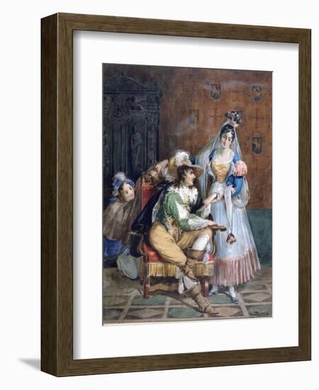 Gallent, C1820-1857-Achille Deveria-Framed Giclee Print