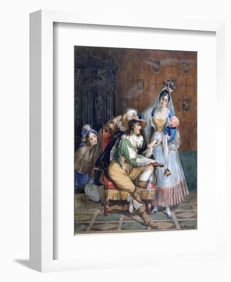 Gallent, C1820-1857-Achille Deveria-Framed Giclee Print