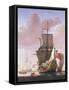 Galleon in Full Sail-Jan Karel Donatus Van Beecq-Framed Stretched Canvas