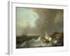 Galleon in Stormy Seas-Jan Claes Rietschoof-Framed Giclee Print