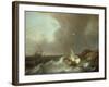 Galleon in Stormy Seas-Jan Claes Rietschoof-Framed Giclee Print