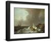 Galleon in Stormy Seas-Jan Claes Rietschoof-Framed Giclee Print