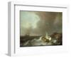 Galleon in Stormy Seas-Jan Claes Rietschoof-Framed Giclee Print