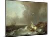 Galleon in Stormy Seas-Jan Claes Rietschoof-Mounted Giclee Print