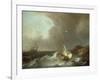 Galleon in Stormy Seas-Jan Claes Rietschoof-Framed Giclee Print