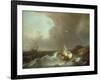 Galleon in Stormy Seas-Jan Claes Rietschoof-Framed Giclee Print