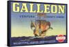 Galleon Lemon Label-null-Framed Stretched Canvas