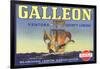 Galleon Lemon Label-null-Framed Art Print