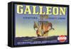 Galleon Lemon Label-null-Framed Stretched Canvas