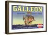Galleon Lemon Label-null-Framed Art Print