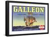 Galleon Lemon Label-null-Framed Art Print