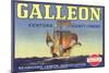 Galleon Lemon Label-null-Mounted Art Print