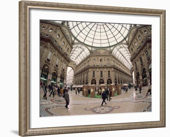 Galleria Vittorio Emanuele, Milan, Lombardy, Italy, Europe-Hans Peter Merten-Framed Photographic Print