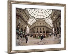 Galleria Vittorio Emanuele, Milan, Lombardy, Italy, Europe-Hans Peter Merten-Framed Photographic Print