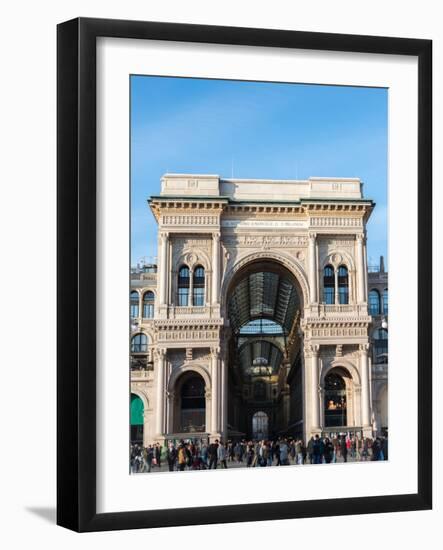 Galleria Vittorio Emanuelle II in Milan, Lombardy, Italy, Europe-Alexandre Rotenberg-Framed Photographic Print