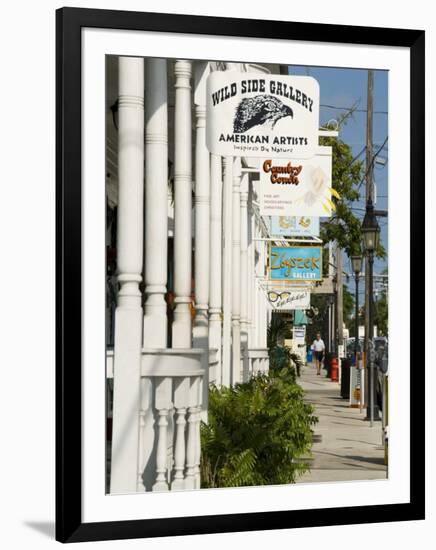 Galleries on Duval Street, Key West, Florida, USA-R H Productions-Framed Photographic Print