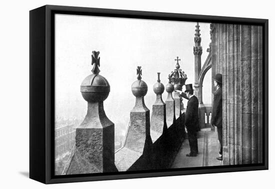 Gallery Above the Clock Face, Big Ben, Palace of Westminster, London, C1905-null-Framed Stretched Canvas