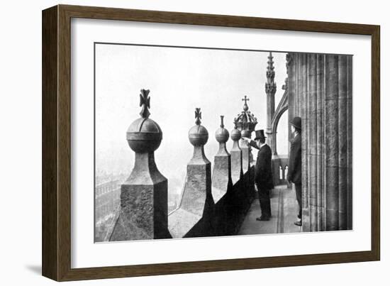 Gallery Above the Clock Face, Big Ben, Palace of Westminster, London, C1905-null-Framed Giclee Print