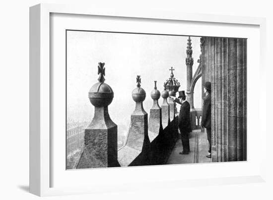 Gallery Above the Clock Face, Big Ben, Palace of Westminster, London, C1905-null-Framed Giclee Print