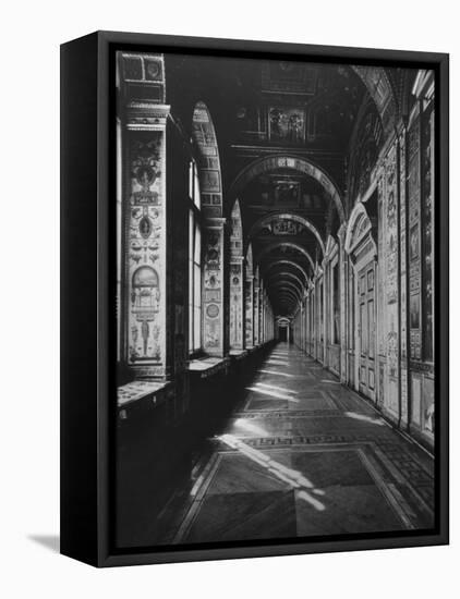 Gallery at the Hermitage Replicating the Vatican Loggia-Dmitri Kessel-Framed Stretched Canvas