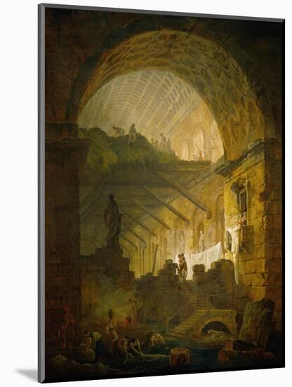 Gallery in Ruins, 1798-Hubert Robert-Mounted Giclee Print