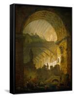 Gallery in Ruins, 1798-Hubert Robert-Framed Stretched Canvas