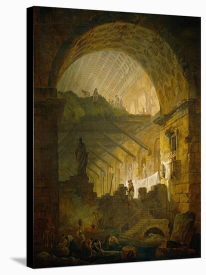 Gallery in Ruins, 1798-Hubert Robert-Stretched Canvas