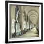 Gallery in the Monumental Cemetery of Staglieno, Genoa (Italy), Circa 1890-Leon, Levy et Fils-Framed Photographic Print