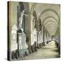 Gallery in the Monumental Cemetery of Staglieno, Genoa (Italy), Circa 1890-Leon, Levy et Fils-Stretched Canvas