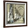 Gallery in the Monumental Cemetery of Staglieno, Genoa (Italy), Circa 1890-Leon, Levy et Fils-Framed Photographic Print