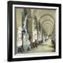 Gallery in the Monumental Cemetery of Staglieno, Genoa (Italy), Circa 1890-Leon, Levy et Fils-Framed Photographic Print