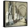 Gallery in the Monumental Cemetery of Staglieno, Genoa (Italy), Circa 1890-Leon, Levy et Fils-Framed Stretched Canvas