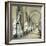 Gallery in the Monumental Cemetery of Staglieno, Genoa (Italy), Circa 1890-Leon, Levy et Fils-Framed Photographic Print