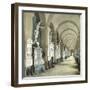 Gallery in the Monumental Cemetery of Staglieno, Genoa (Italy), Circa 1890-Leon, Levy et Fils-Framed Photographic Print