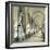 Gallery in the Monumental Cemetery of Staglieno, Genoa (Italy), Circa 1890-Leon, Levy et Fils-Framed Photographic Print