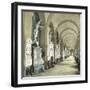 Gallery in the Monumental Cemetery of Staglieno, Genoa (Italy), Circa 1890-Leon, Levy et Fils-Framed Photographic Print