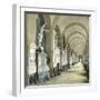 Gallery in the Monumental Cemetery of Staglieno, Genoa (Italy), Circa 1890-Leon, Levy et Fils-Framed Photographic Print