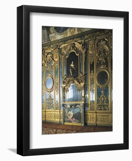 Gallery of Portraits in Carignano Palace, Turin, Italy-null-Framed Giclee Print