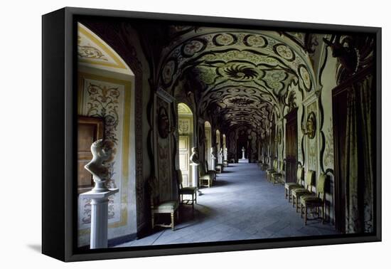 Gallery of Sarre Royal Castle, Aosta, Valle D'Aosta, Italy, 13th Century-null-Framed Stretched Canvas