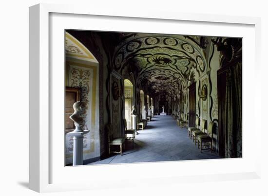 Gallery of Sarre Royal Castle, Aosta, Valle D'Aosta, Italy, 13th Century-null-Framed Giclee Print